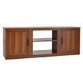 TV Stand with Double Barn Doors for TVs up to 65 Inch-Natural