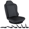 360 Swivel Floor Gaming Chair with 5-Level Adjustable Backrest-Black