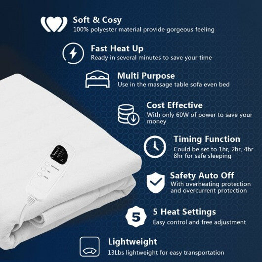 Digital Auto Overheat Protection Massage Table Warmer