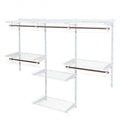 Adjustable Wall Mounted Closet Rack System with Shelf