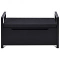 34.5 15.5 19.5 Inch Shoe Storage Bench with Cushion Seat for Entryway-White