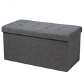 31.5 Inch Fabric Foldable Storage with Removable Storage Bin-Light Gray