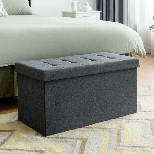 31.5 Inch Fabric Foldable Storage with Removable Storage Bin-Light Gray