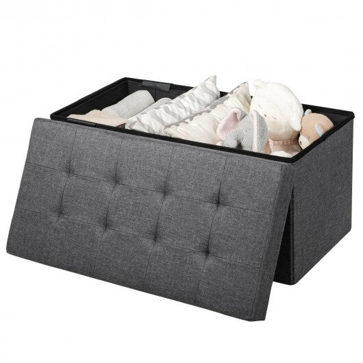 31.5 Inch Fabric Foldable Storage with Removable Storage Bin-Light Gray