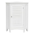 Corner Storage Cabinet Free Standing Bathroom Cabinet with Shutter Door