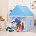 Kids Play Tent Large Playhouse Children Play Castle Fairy Tent Gift with Mat-Pink