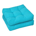 21 Inch x 21 Inch Patio Chair Seat Cushion Pads for Indoor and Outdoor-Turquoise - Color: Turquoise