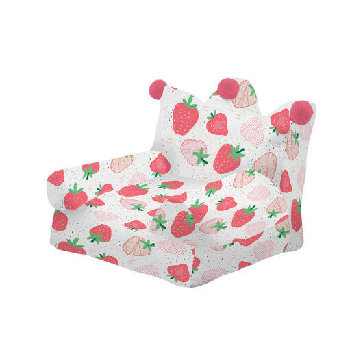 High-density Padding Kids Sofa with Armrest and Extra Pilow-Blue