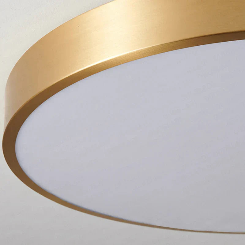 DecorBites™ Copper Thin LED Round Ceiling Light for Bedroom, Living Room, and Dining Room