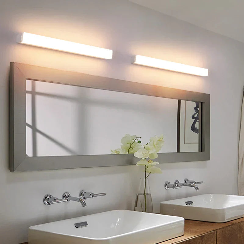 DecorBites™ LED Acrylic Wall Lamp for Bathroom & Bedroom, Modern Simplicity, Anti-fog Sconces