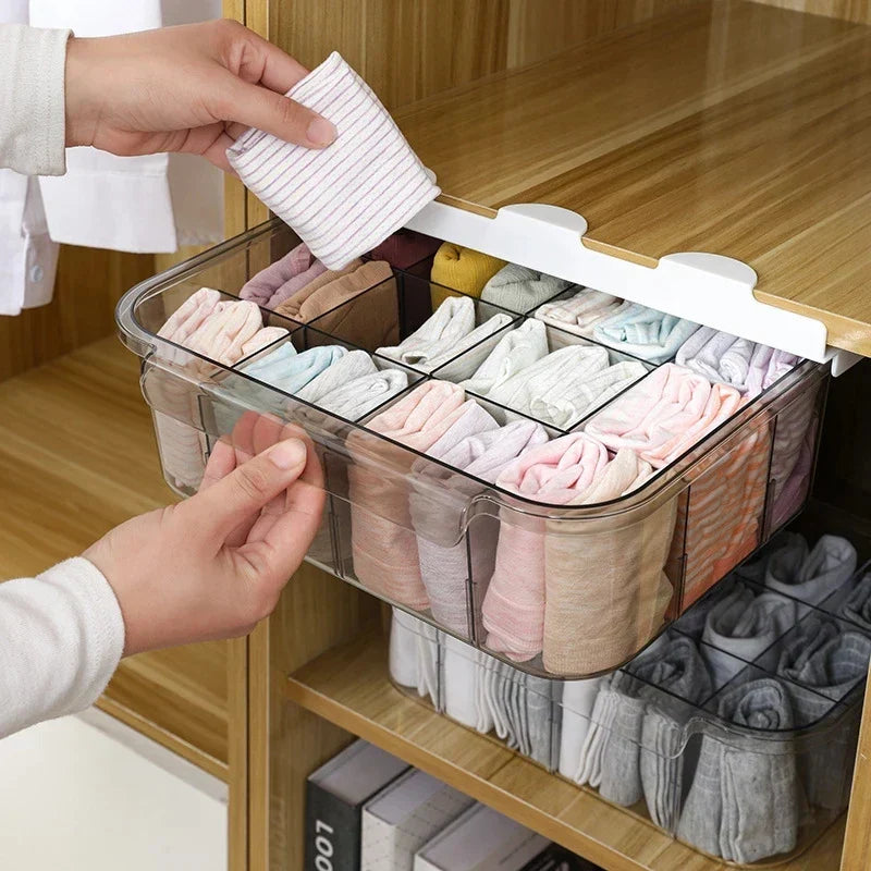 DecorBites™ Drawer Closet Organizer for Underwear, Socks, Bras - Household Wardrobe Storage Box