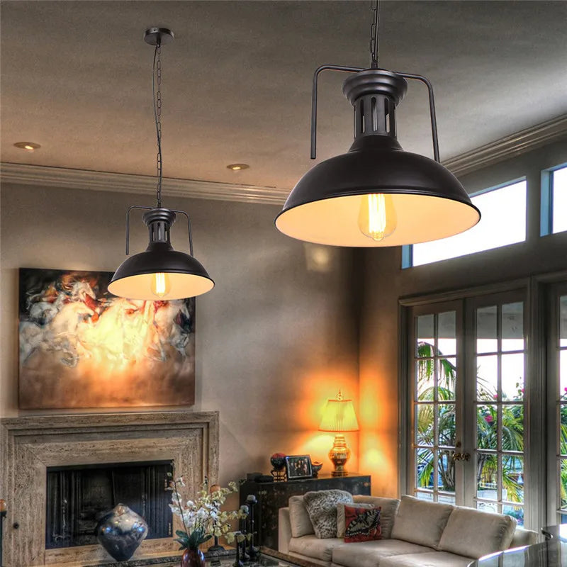 DecorBites™ Iron Dome Industrial Pendant Light for Cafe Bar Home Decor
