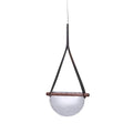 DecorBites™ Handmade Leather Glass Pendant Lamp for Room Restaurant Bedside - Modern Style