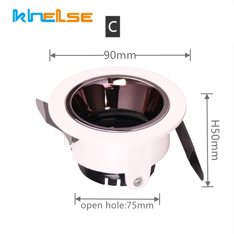 DecorBites™ Adjustable Anti-Glare Ceiling Downlight with GU10/MR16 Lamp Base for Indoor Spot Lighting