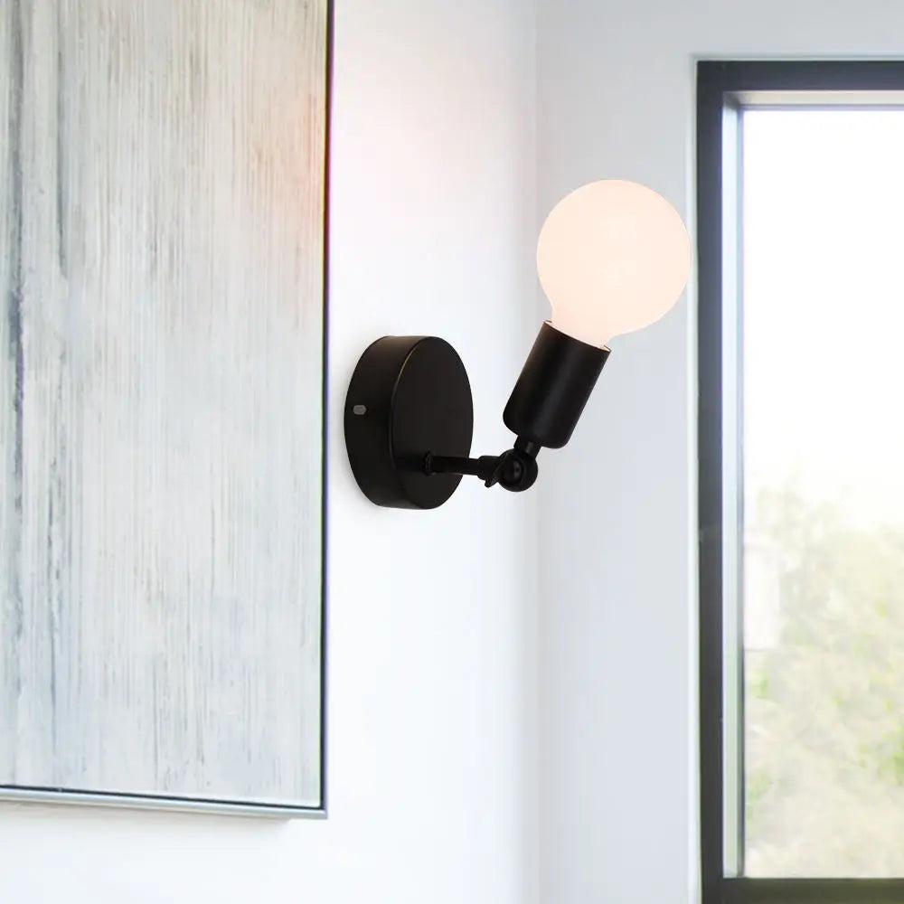 DecorBites™ Adjustable Angle Bedside Wall Lamp Holder for Modern Indoor Sconces