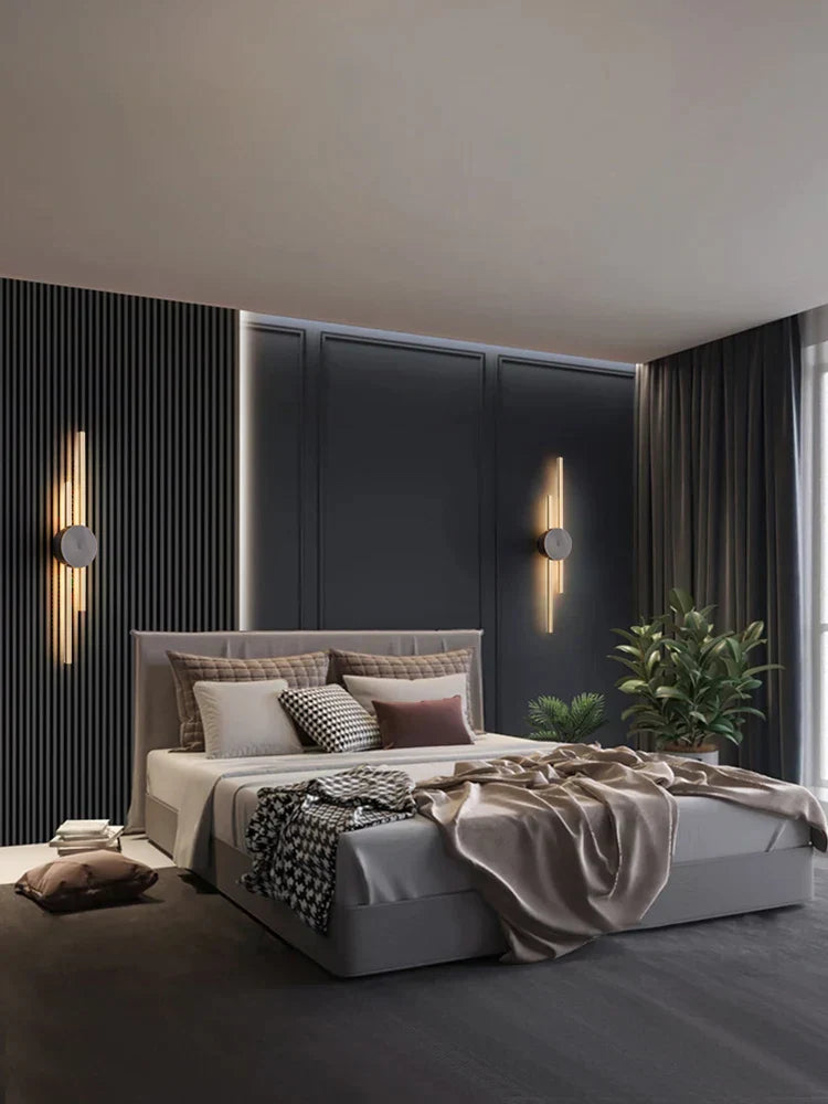 DecorBites™ Copper Wall Light for Bedroom, Living Room, TV Background - Minimalist Luxury Design