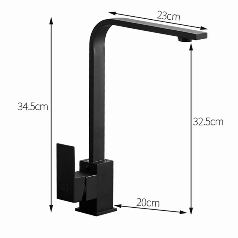 DecorBites™ Kitchen Faucet: Chrome/Gold 360° Rotation Mixer Tap, Deck Mounted Utility Sink