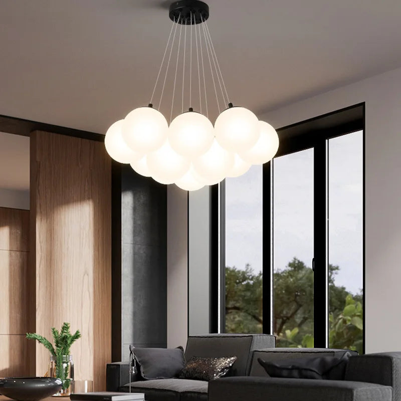 DecorBites™ Glass Ball LED Pendant Lights for Teen Room Decor