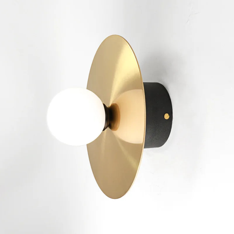 DecorBites™ Golden Glass Ball Indoor Wall Sconce Light Fixture