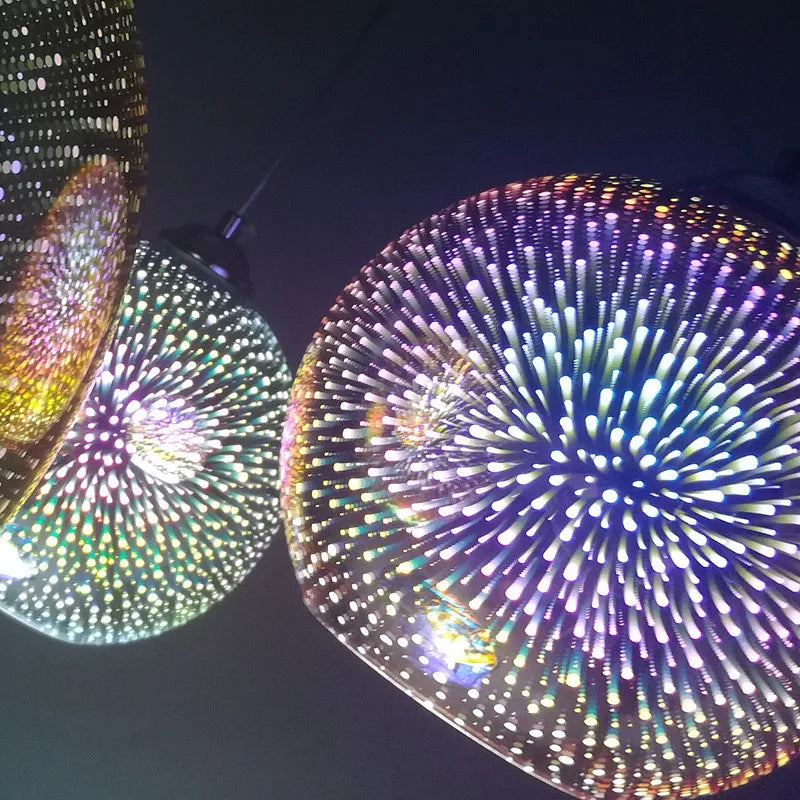 DecorBites™ Glass Ball LED Pendant Light Fixture for Stylish Indoor Decor