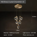 DecorBites™ Crystal Diamond Chandelier for Duplex Building Stairwell Loft Pendant Lighting