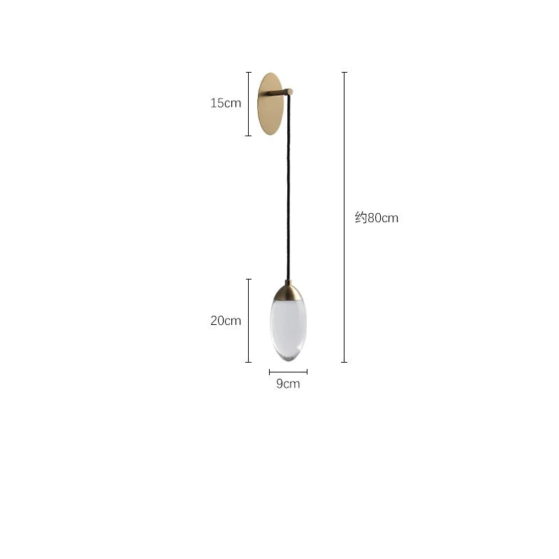 DecorBites™ Crystal LED Wall Light: Modern Luxury Nordic Home Lighting for Bedroom, Stair, Beside Lamp