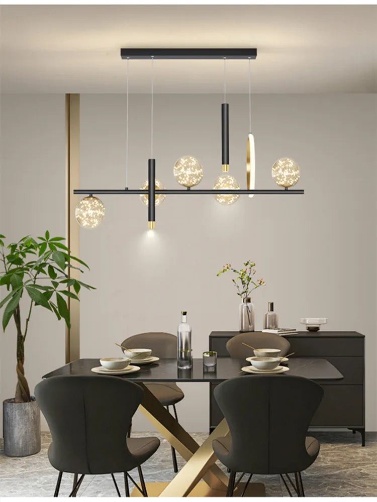 DecorBites™ LED Chandelier: Modern Whole House Indoor Lighting for Bedroom, Living Hall, and Dining Room