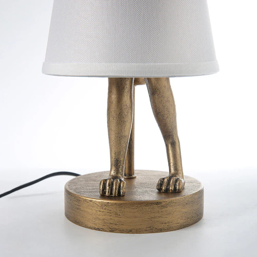 DecorBites™ Bathing Rabbit Resin Table Lamp for Living Room and Bedroom Decor