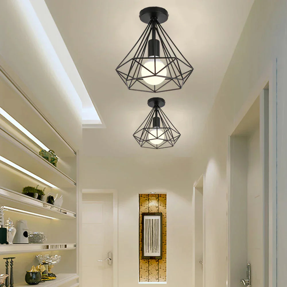 DecorBites™ Iron Ceiling Light Fixture for Modern Spaces