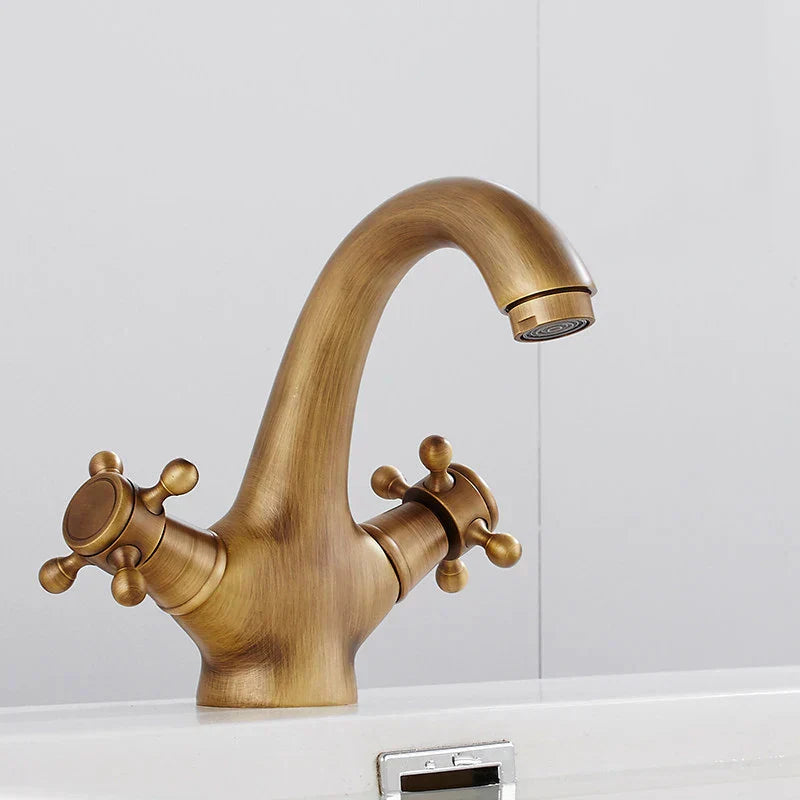 DecorBites™ Dual Cross Handle Bidet Faucet for Kitchen Bathroom Toilet