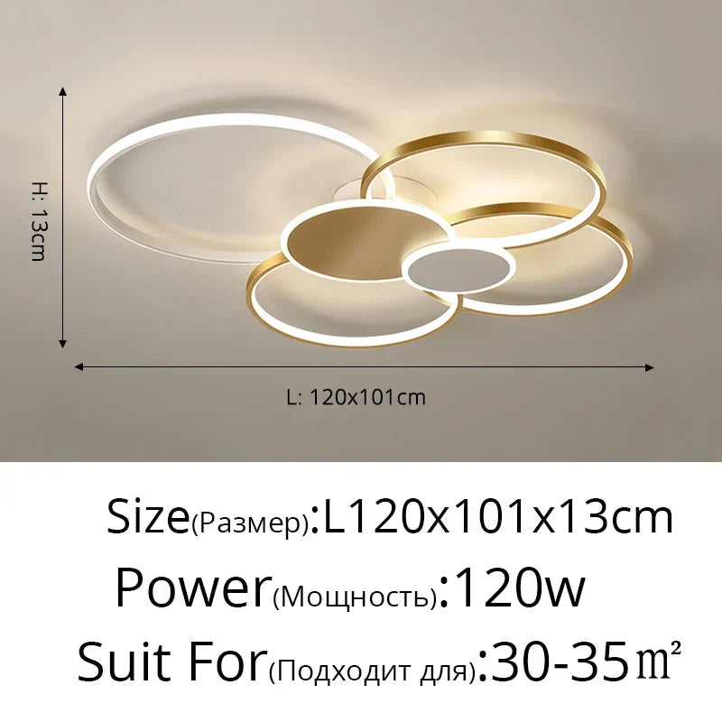DecorBites™ LED Ceiling Chandelier Light for Living Room Bedroom Dining Hall Indoor Lighting Fixtures