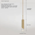 DecorBites™ Gold LED Pendant Light: Modern Nordic Minimalist Hanging Lamp for Home, Restaurant, Bar