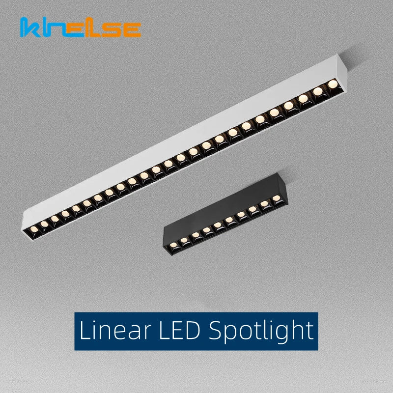 DecorBites™ LED Linear Grille Light: Modern Surface Mount Ceiling Lighting for Home, 110V/220V
