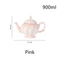 DecorBites™ Elegant Porcelain Tea Set: Teapot, Cups, Saucers, High-Grade Coffee Pot, Perfect for Parties