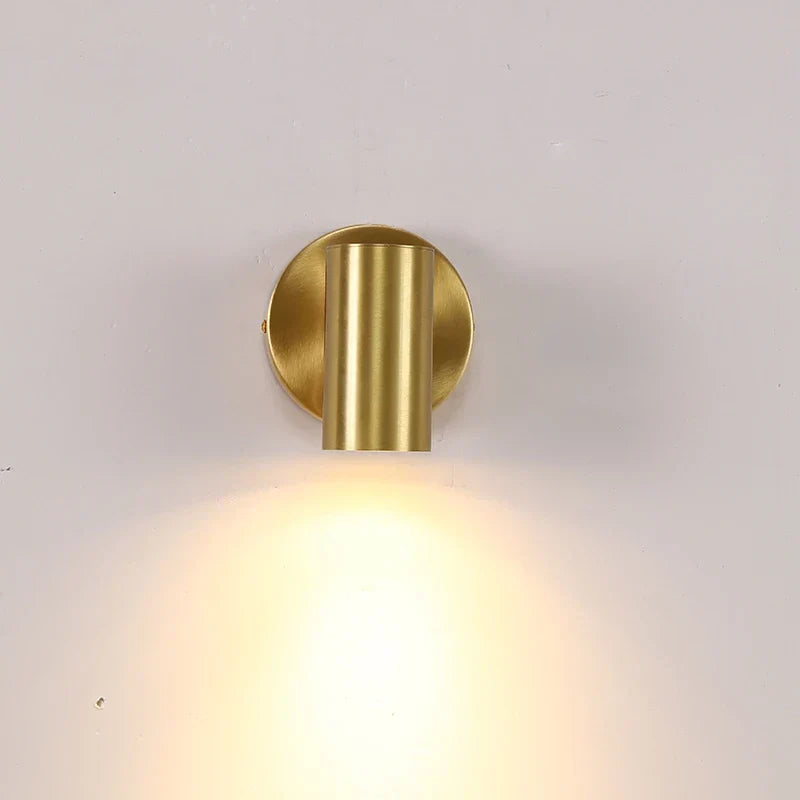 DecorBites™ Gold Iron Art LED Wall Lamp Modern Bedroom Living Room Light