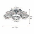 DecorBites™ Crystal Nordic LED Ceiling Chandelier for Modern Indoor Lighting
