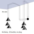 DecorBites™ Geometric LED Pendant Light for Living Room Bedside - Nordic Style Glam Fixtures