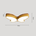 DecorBites™ LED Butterfly Chandelier Modern Wood Ceiling Light for Kids Room