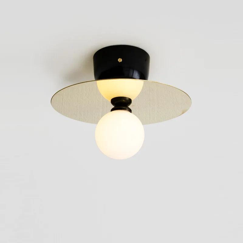 DecorBites™ Golden Glass Ball Indoor Wall Sconce Light Fixture