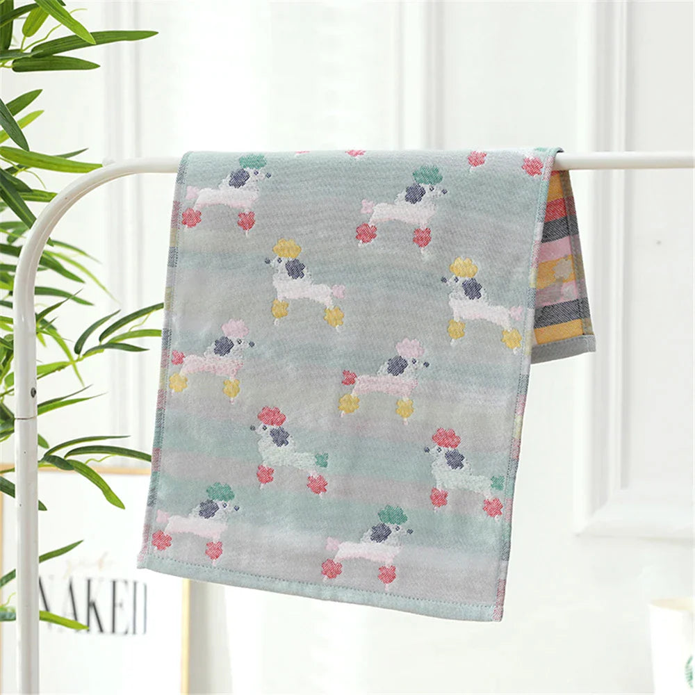 DecorBites™ Cotton Gauze Hand & Face Towel Set - 35x75 CM - 20 Colors