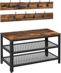 Coat Rack Shoe Bench, Hall Tree Entryway Storage Bench, Shoe Rack Organizer