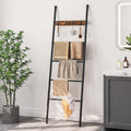 Blanket Ladder, 5-Tier Towel Ladder Shelf, Decorative Ladder, Towel Rack