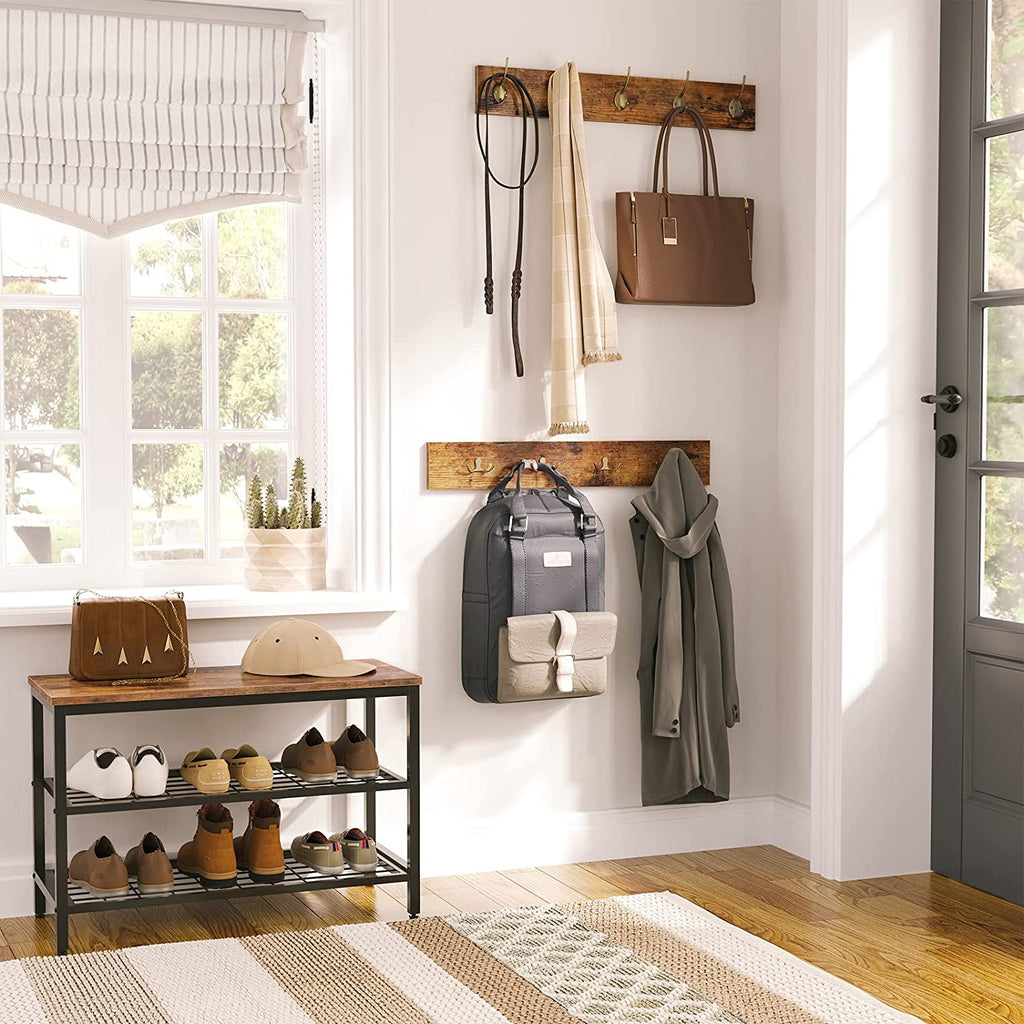 Coat Rack Shoe Bench Set, Entryway Shoe Rack