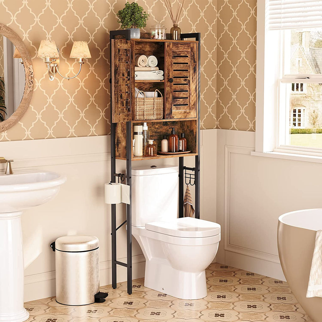 Over The Toilet Storage Cabinet, Mass-Storage Over Toilet Bathroom Organizer, Toilet Rack