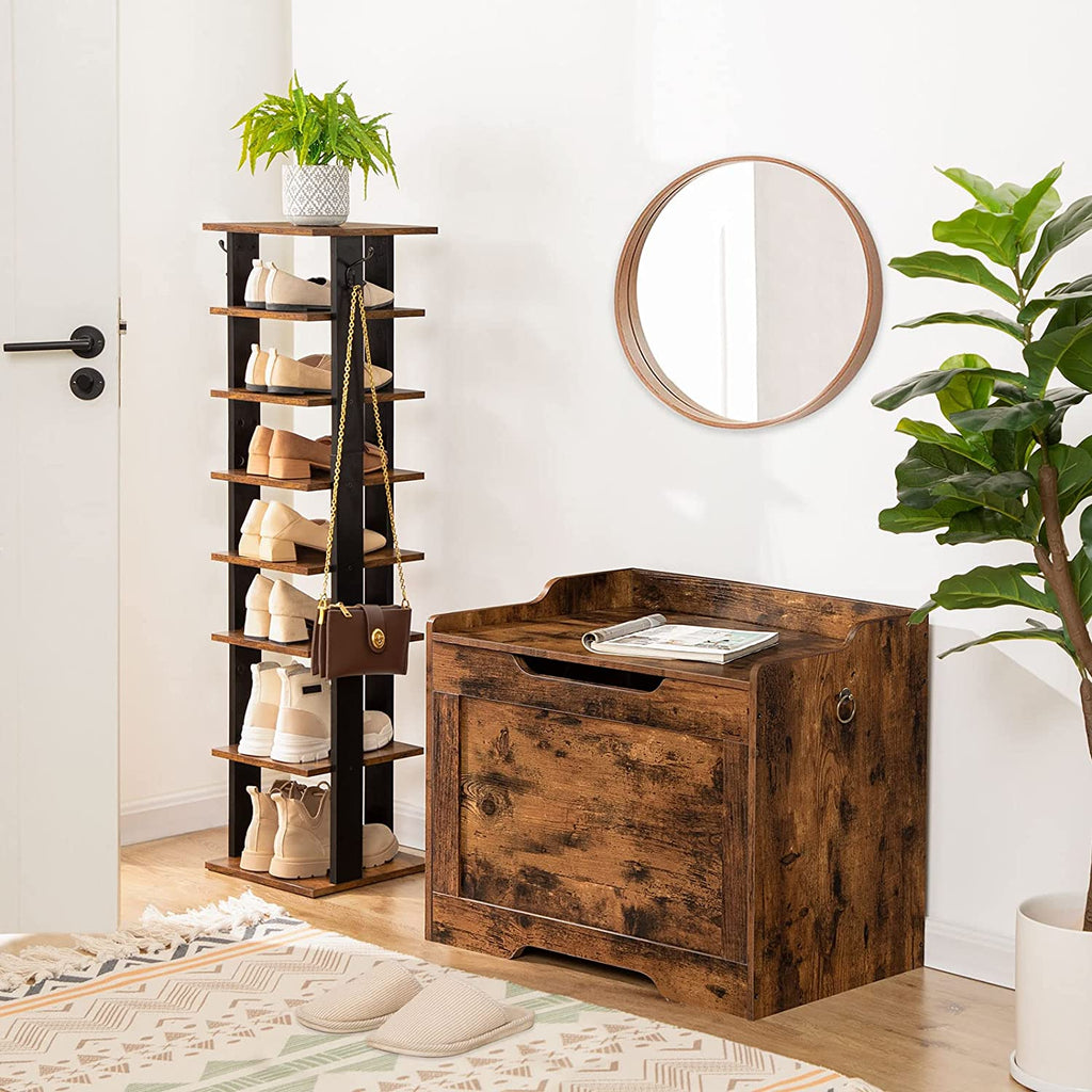 Storage Chest, Storage Bench with Safety Hinge, Retro Storage Organizer