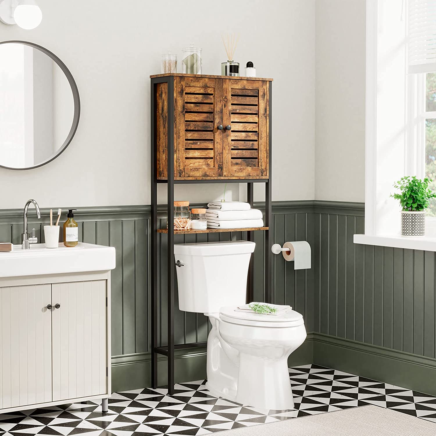 Over The Toilet Storage Cabinet, Industrial Bathroom Cabinet Over Toilet