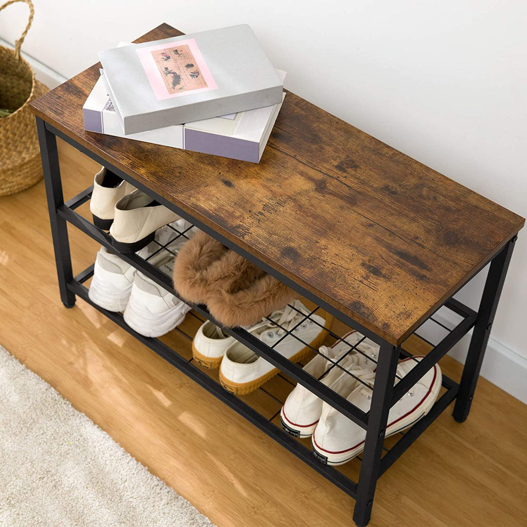 Coat Rack Shoe Bench Set, Entryway Shoe Rack