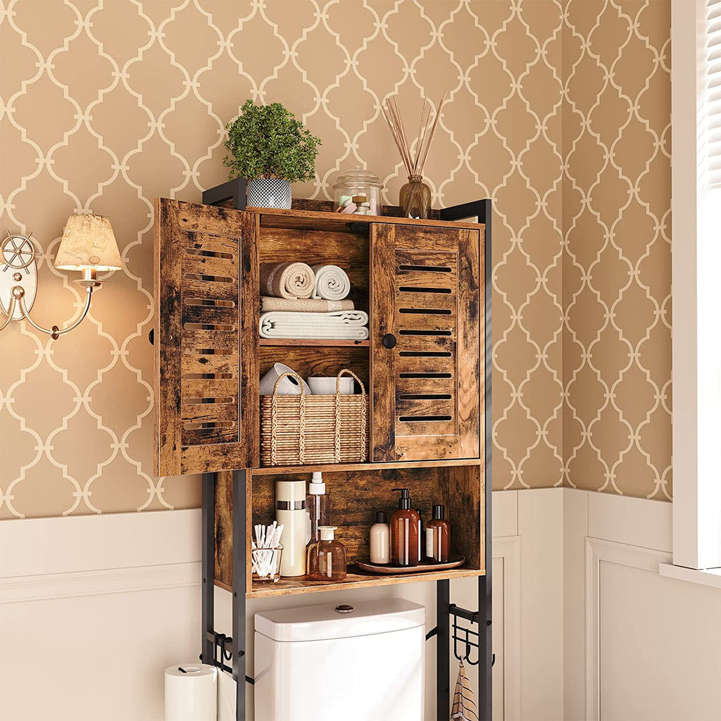 Over The Toilet Storage Cabinet, Mass-Storage Over Toilet Bathroom Organizer, Toilet Rack