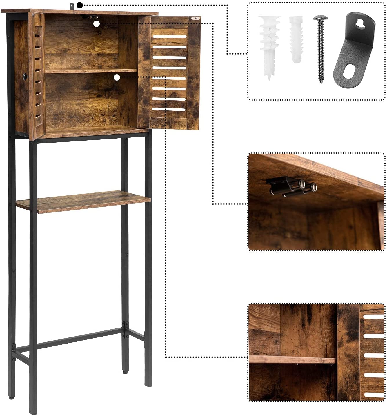 Over The Toilet Storage Cabinet, Industrial Bathroom Cabinet Over Toilet