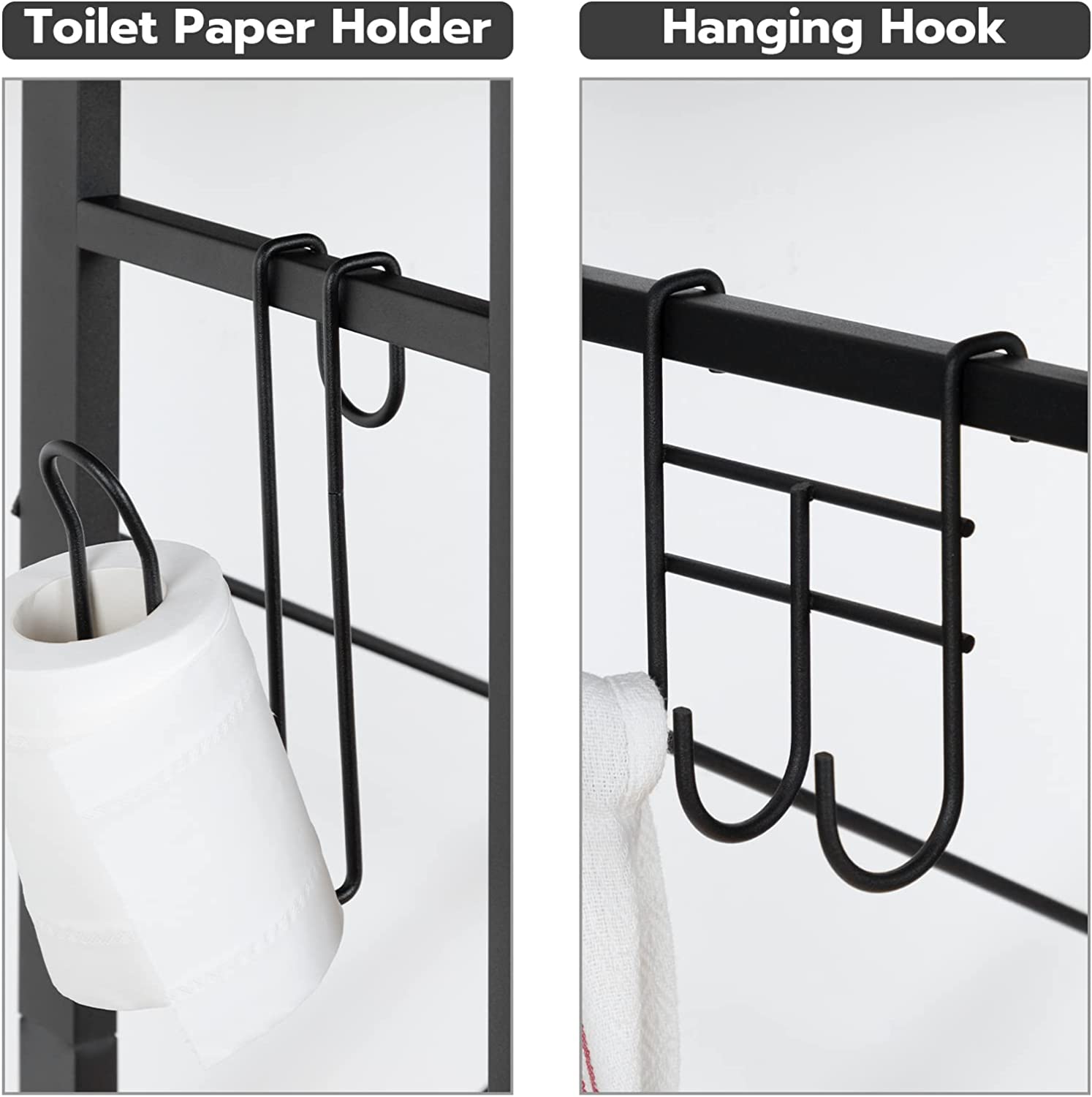 Over The Toilet Storage Cabinet, Mass-Storage Over Toilet Bathroom Organizer, Toilet Rack